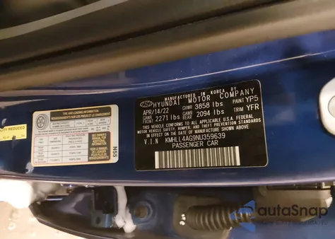 2022 Hyundai Elantra Se z USA, uszkodzony, nr VIN KMHLL4AG9NU359639